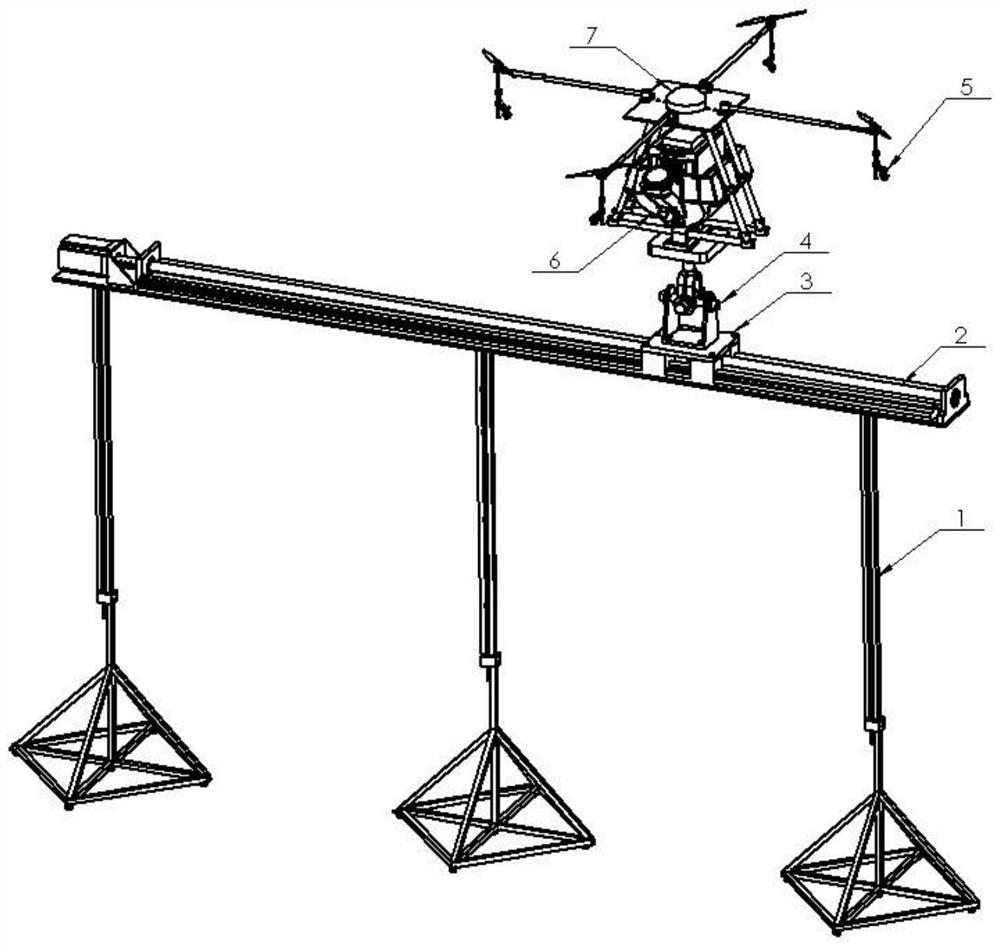 Unmanned aerial vehicle electrostatic spraying test platform