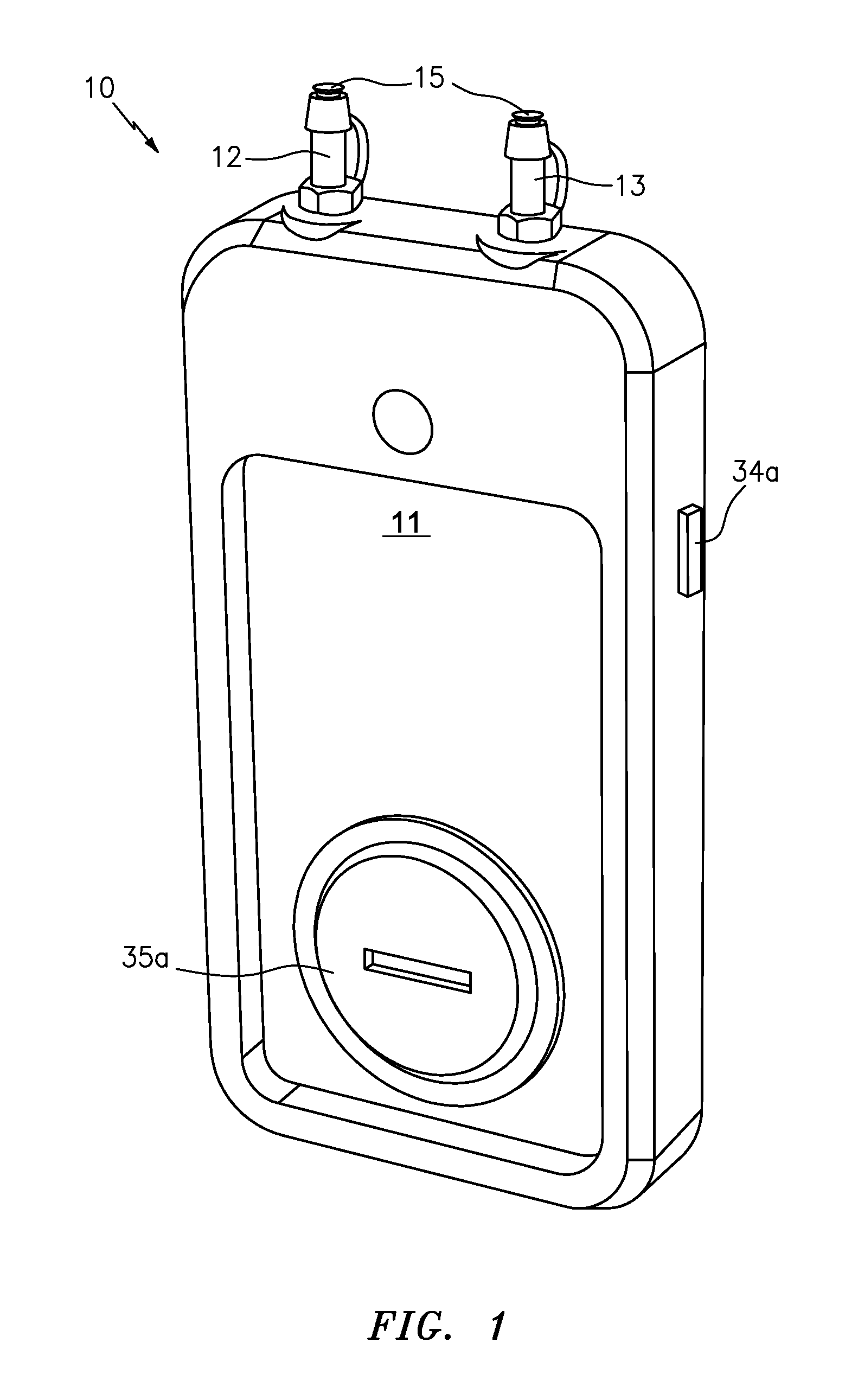 Smartphone operated air pressure meter and system