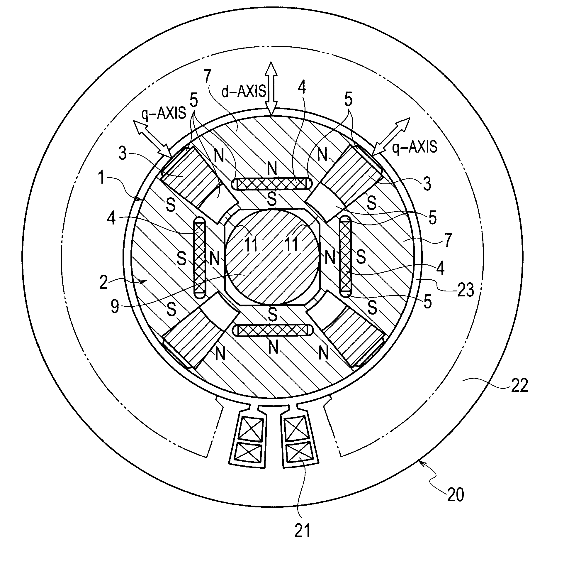 Permanent-magnet-type rotating electrical machine