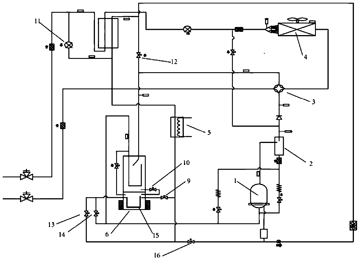 Low-temperature continuous heating oil return system, oil return control method and air conditioning equipment