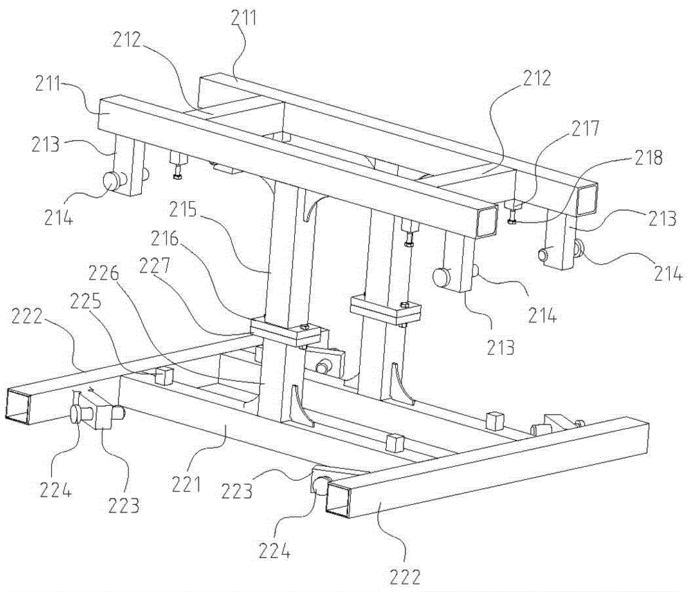 Installation tool for suspension seat of dump truck frame
