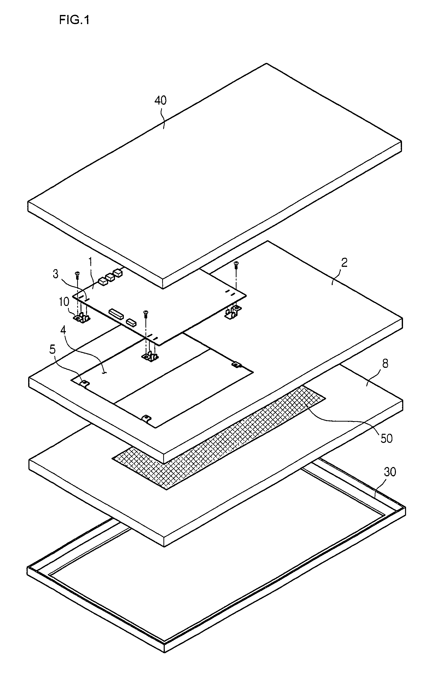 Display device and board supporting structure