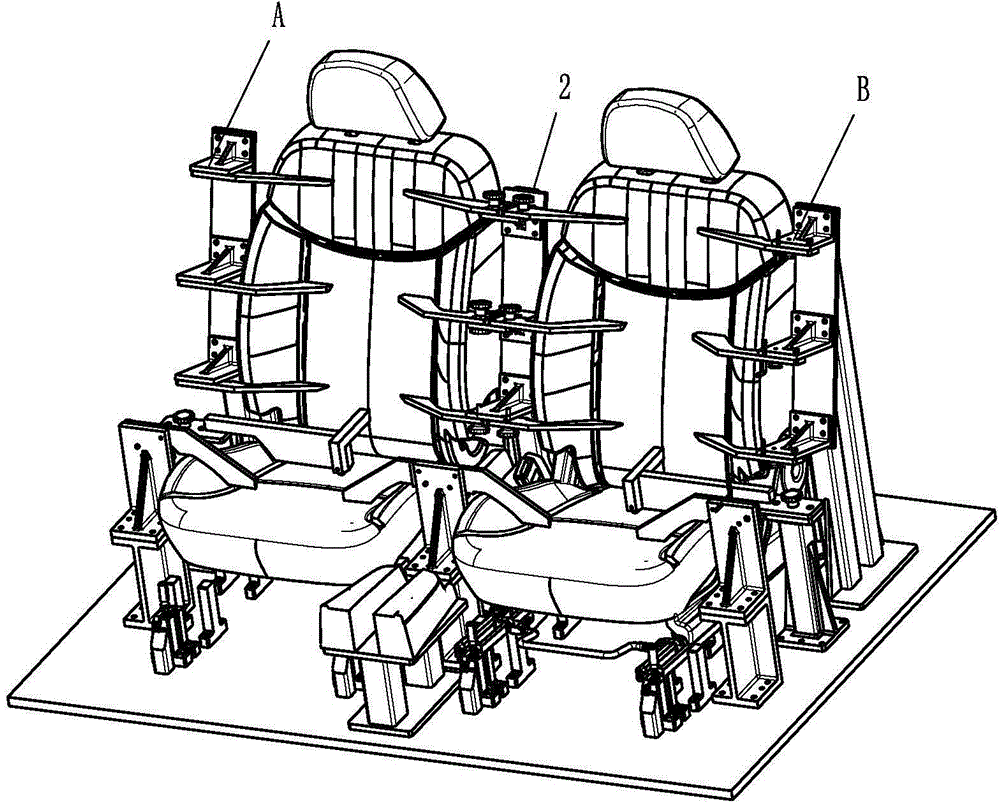 Double-seat combined gauge