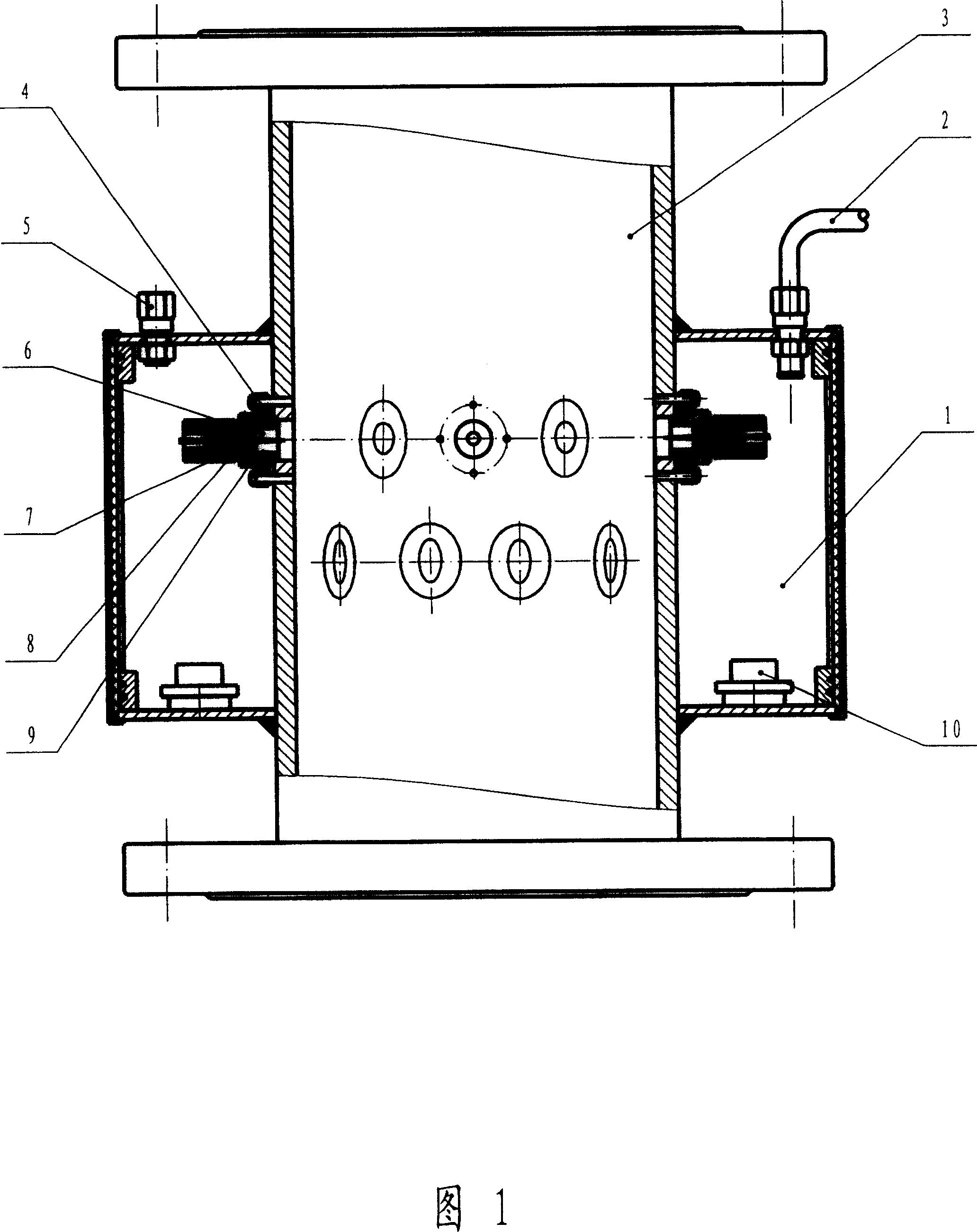 Pipeline type powder bunker electrostatic remover