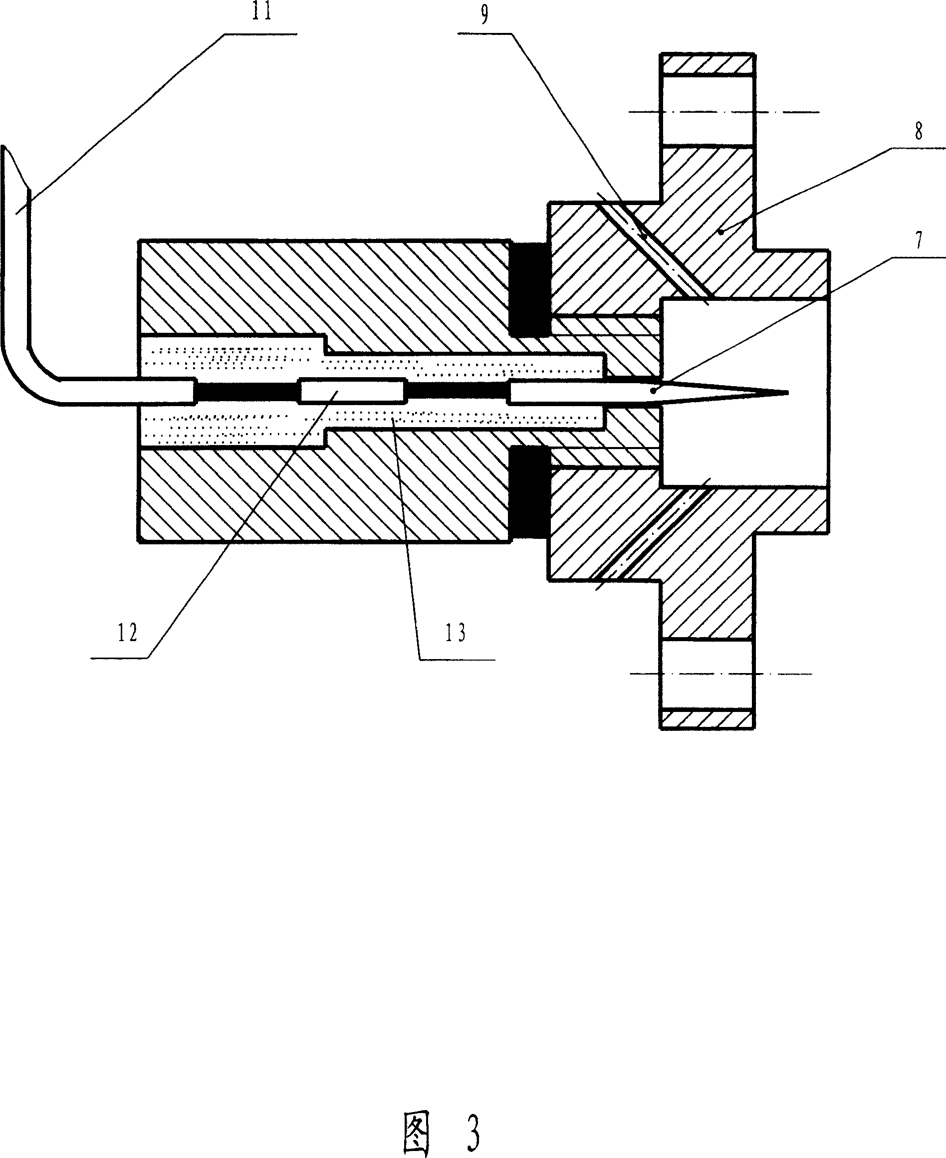 Pipeline type powder bunker electrostatic remover