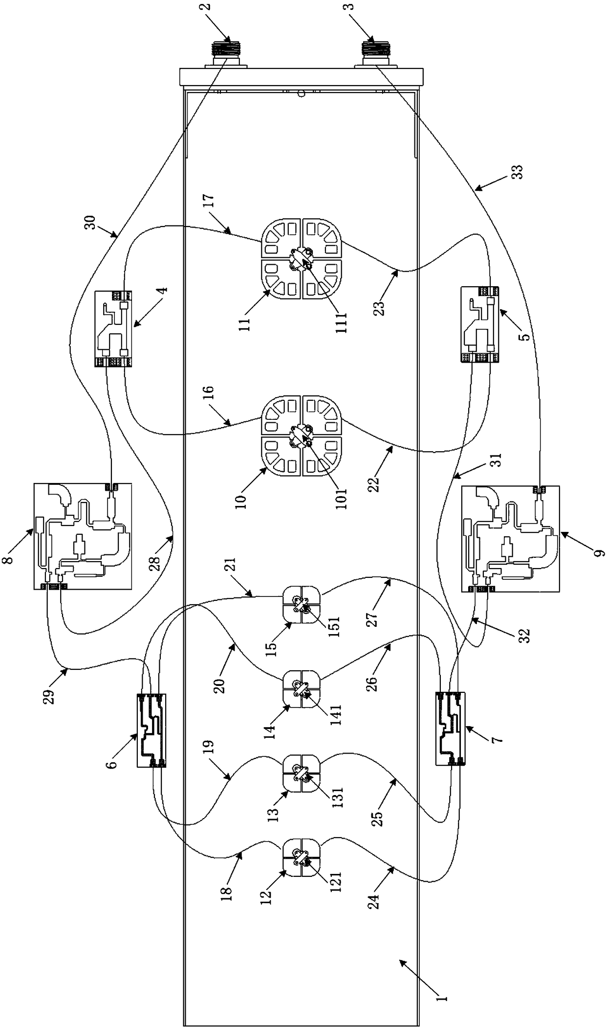 Dual-band dual-polarization planar antenna applied to wireless local area network