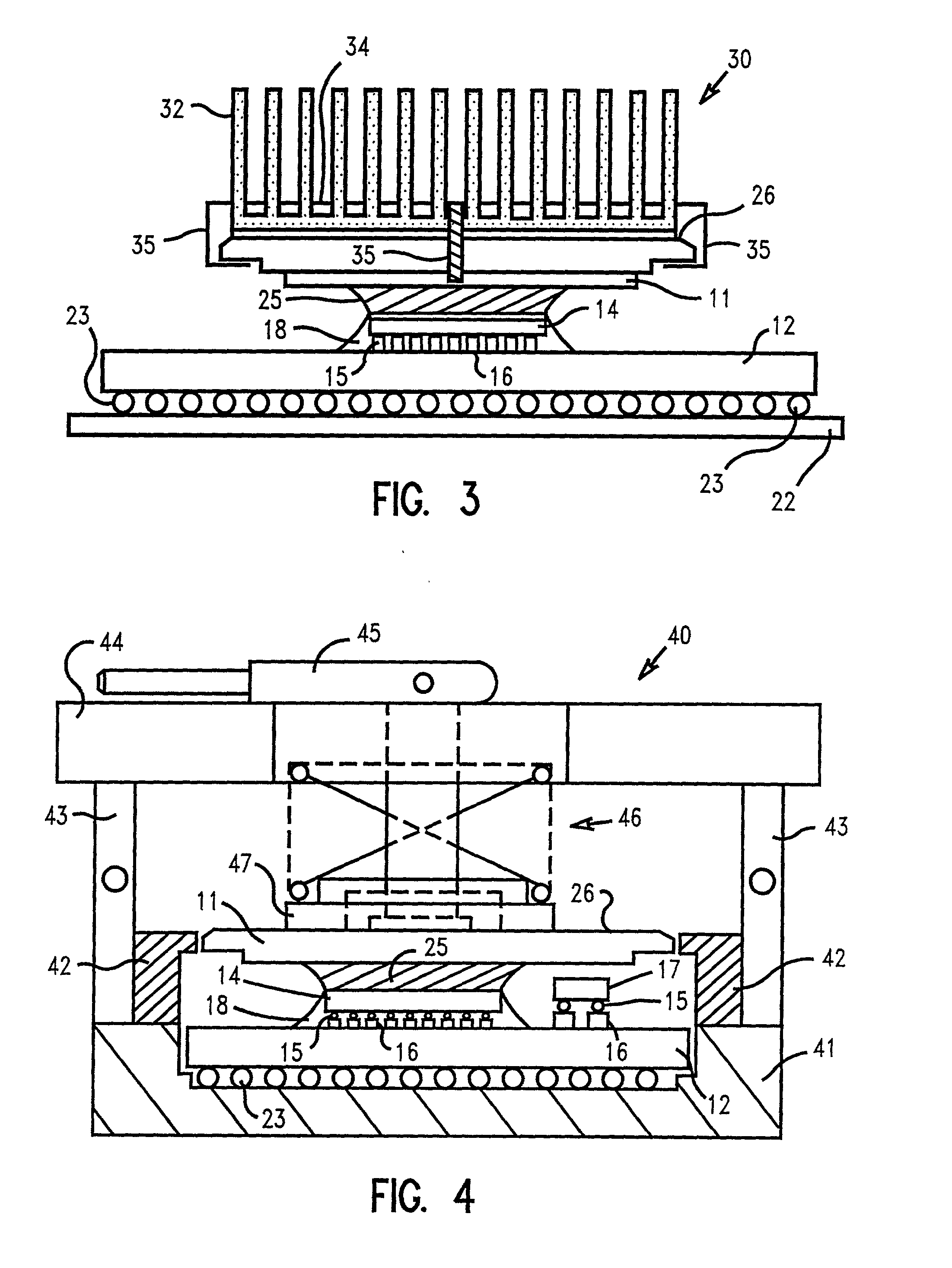 Method for direct attachment of a chip to a cooling member
