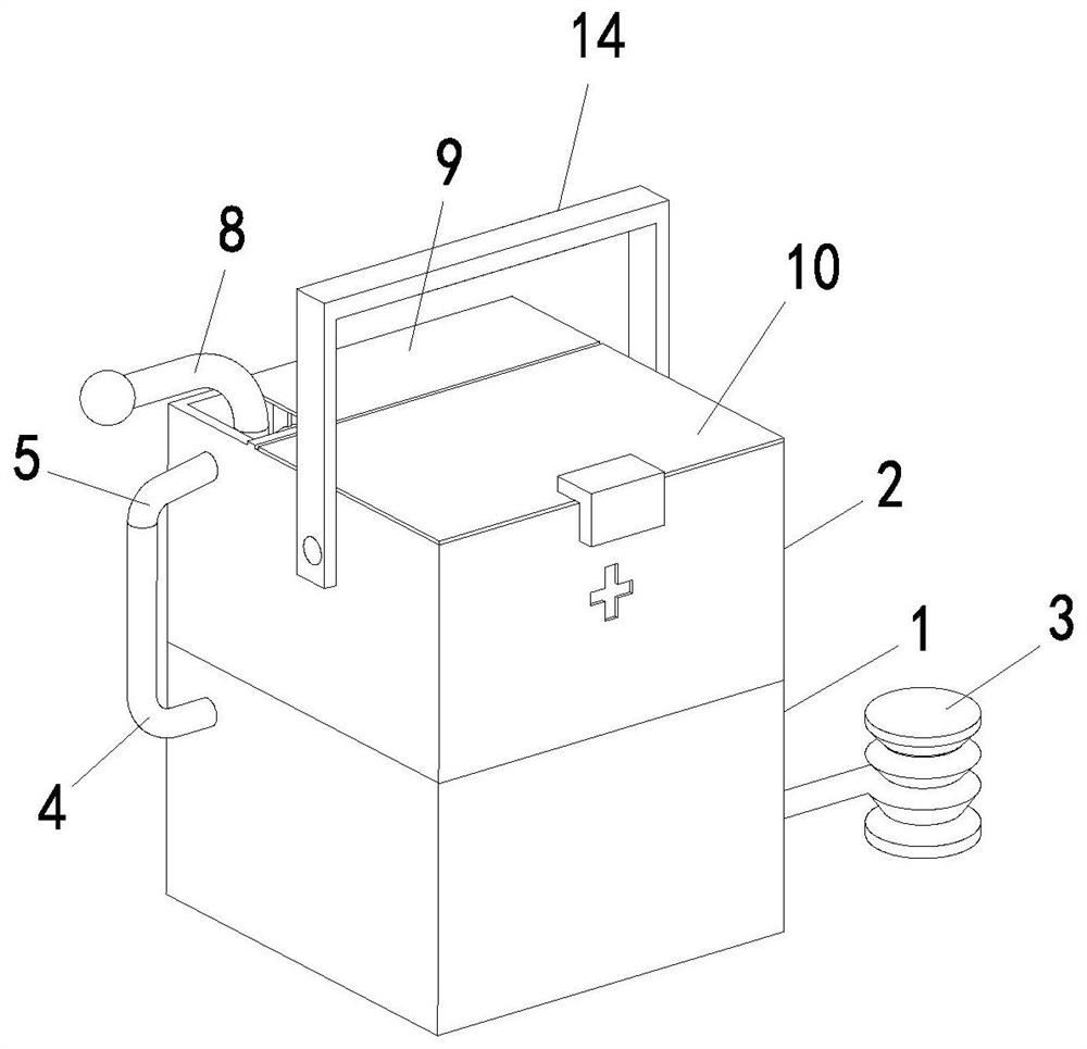 Pedal type sputum aspiration rescue box