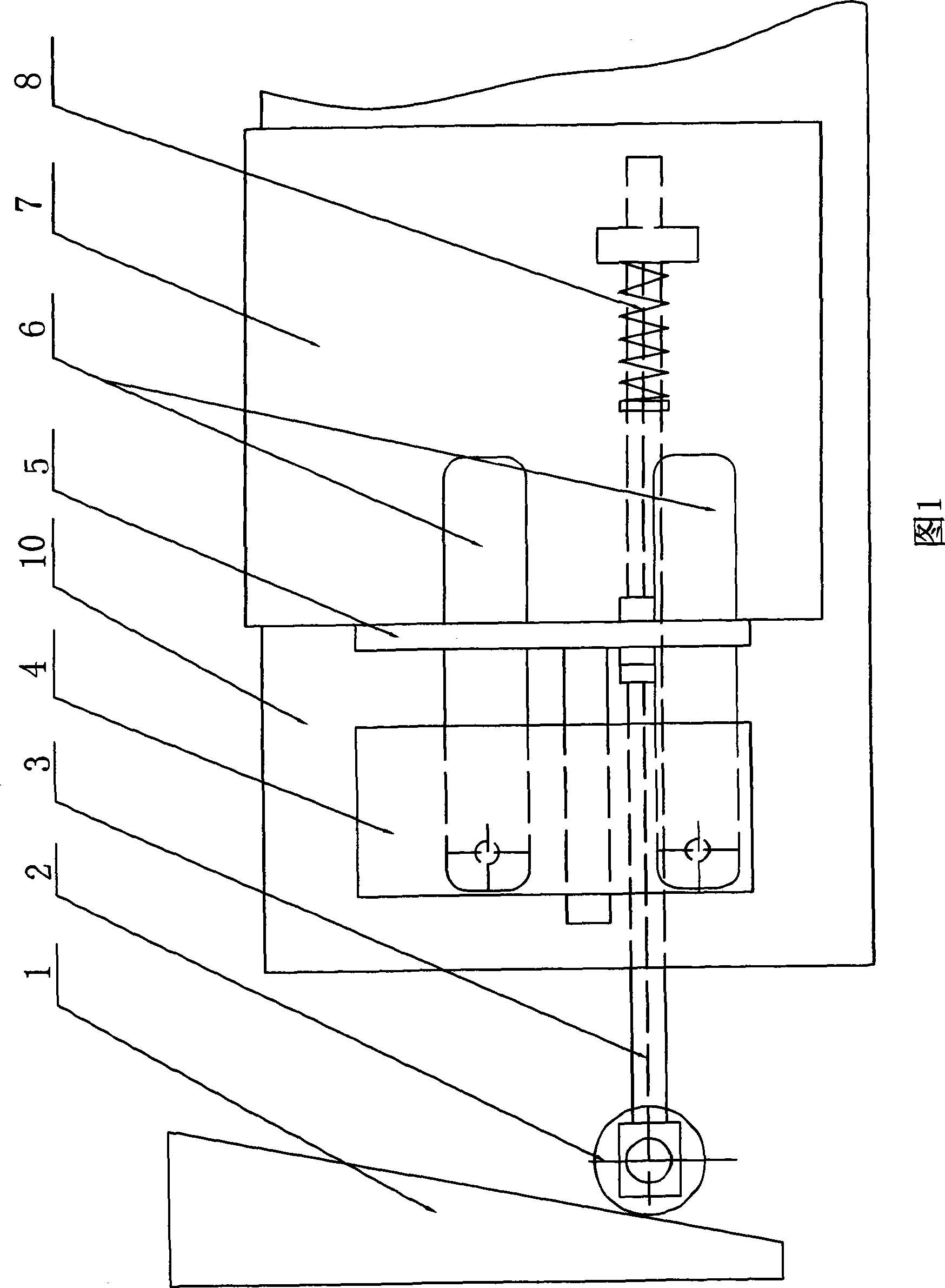 Buffering positioning device of book sewing machine