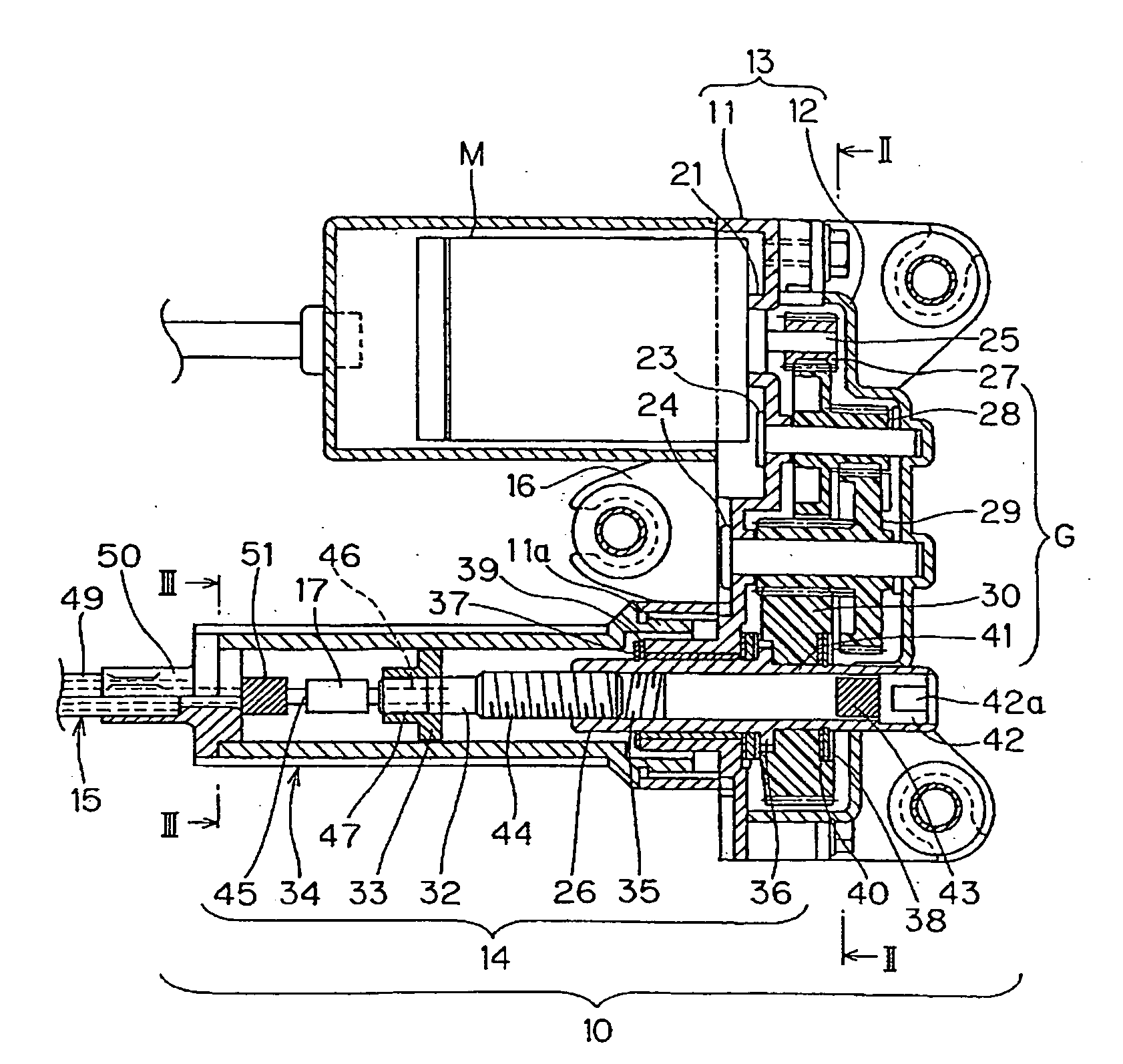 Electric cable drive device and electric brake device