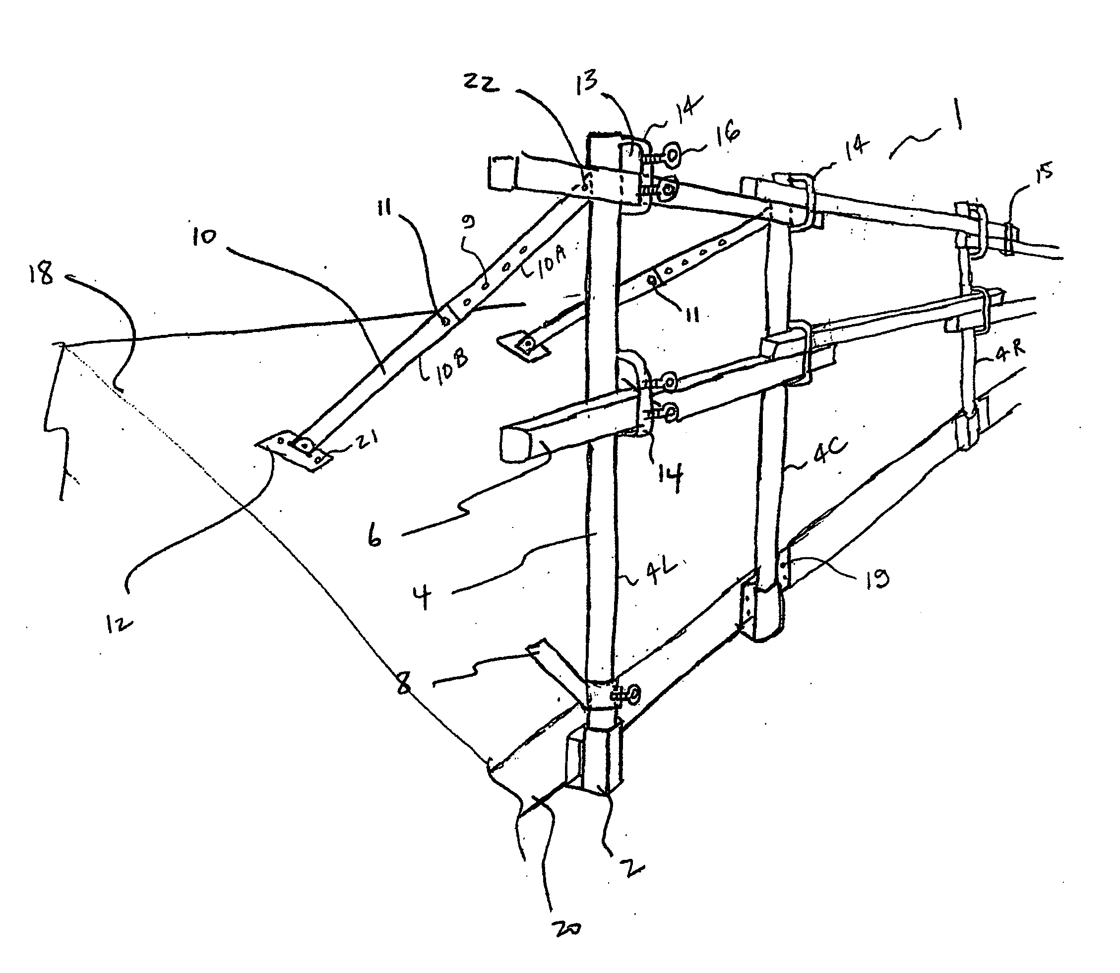 Modular safety railing system