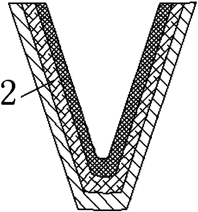 Rhombic pointed biomembrane