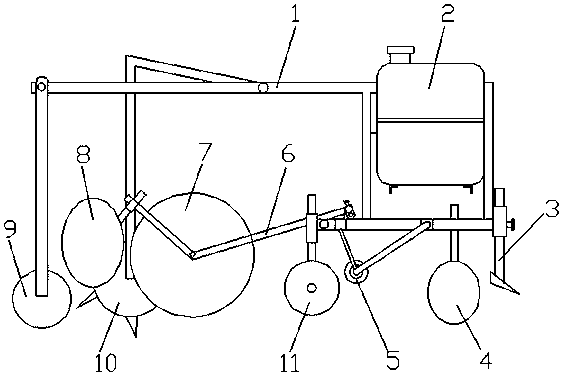 Sowing film laying machine
