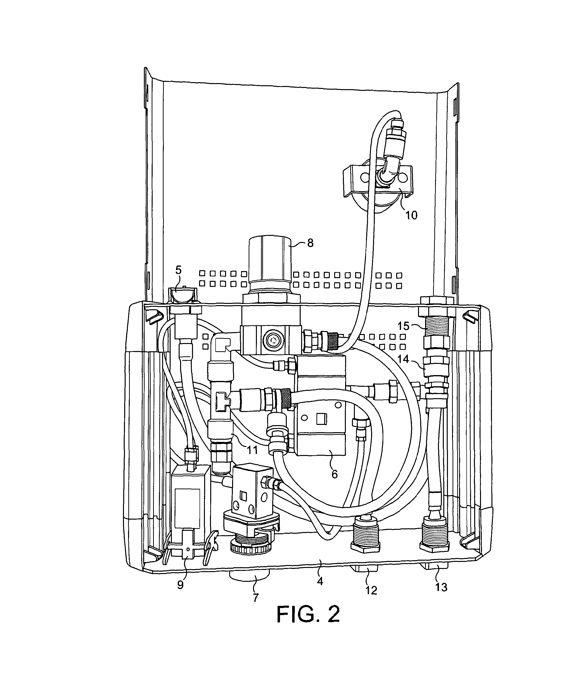 Apparatus for purging containers for storing sensitive materials