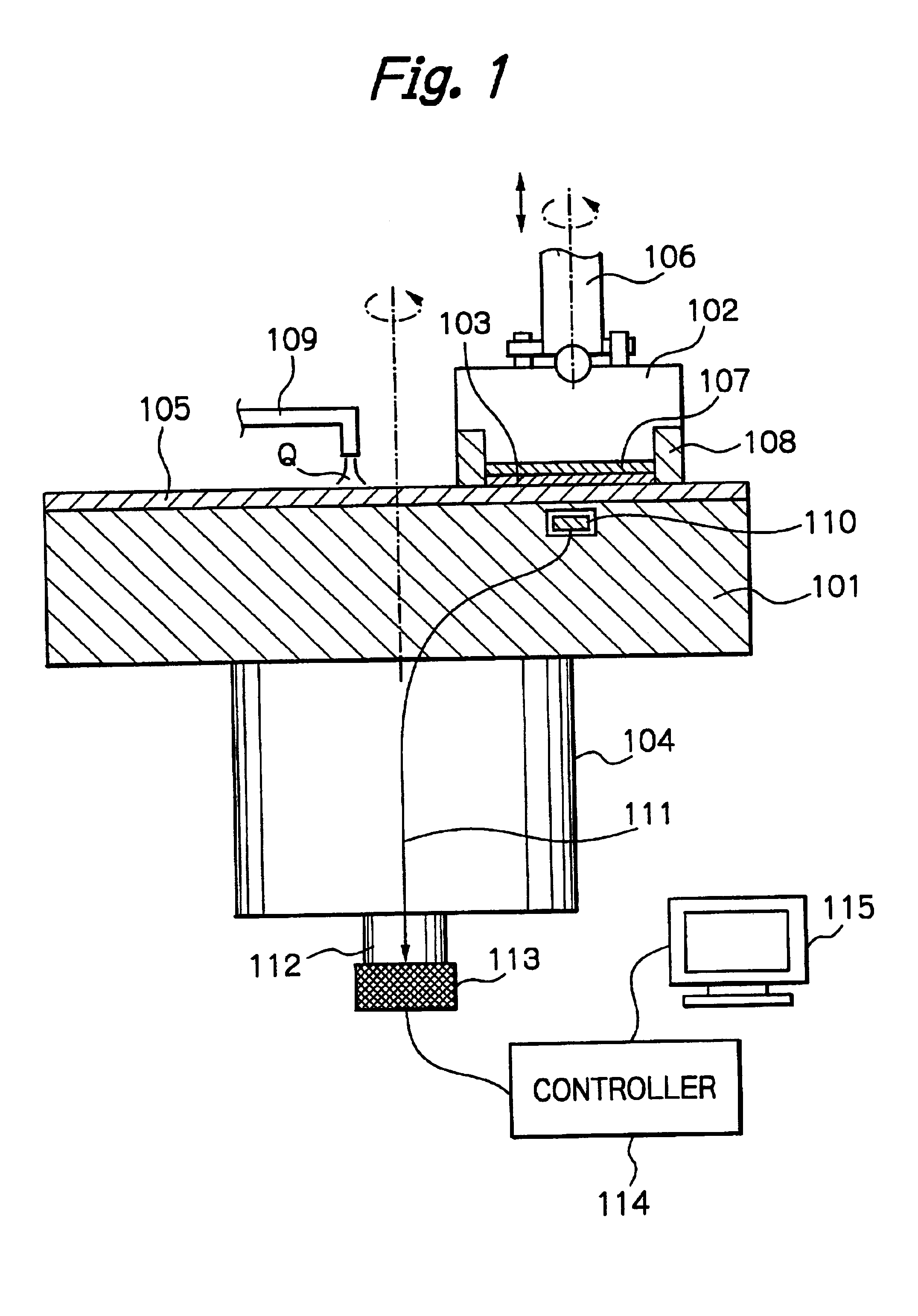 Frequency measuring device, polishing device using the same and eddy current sensor