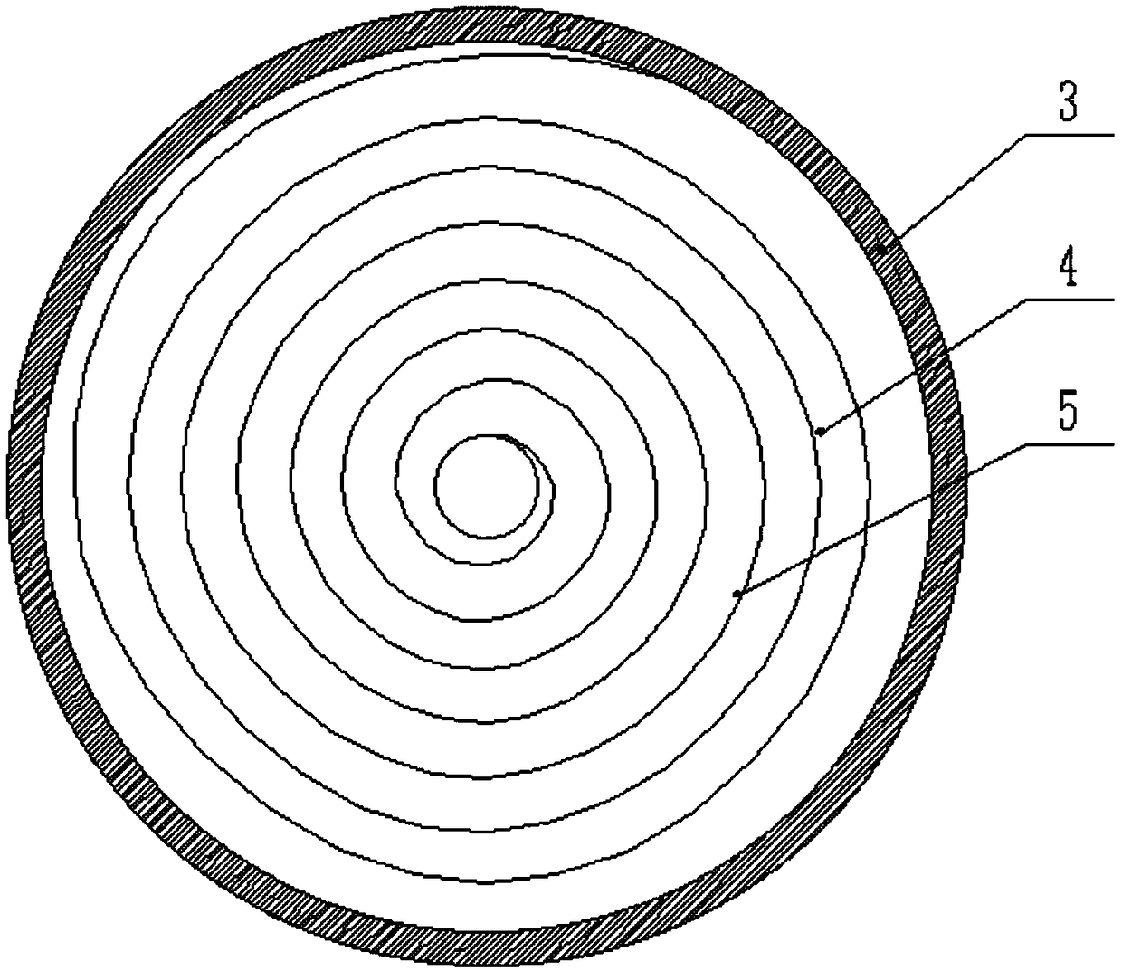 Spiral impurity-removal sewage treatment device