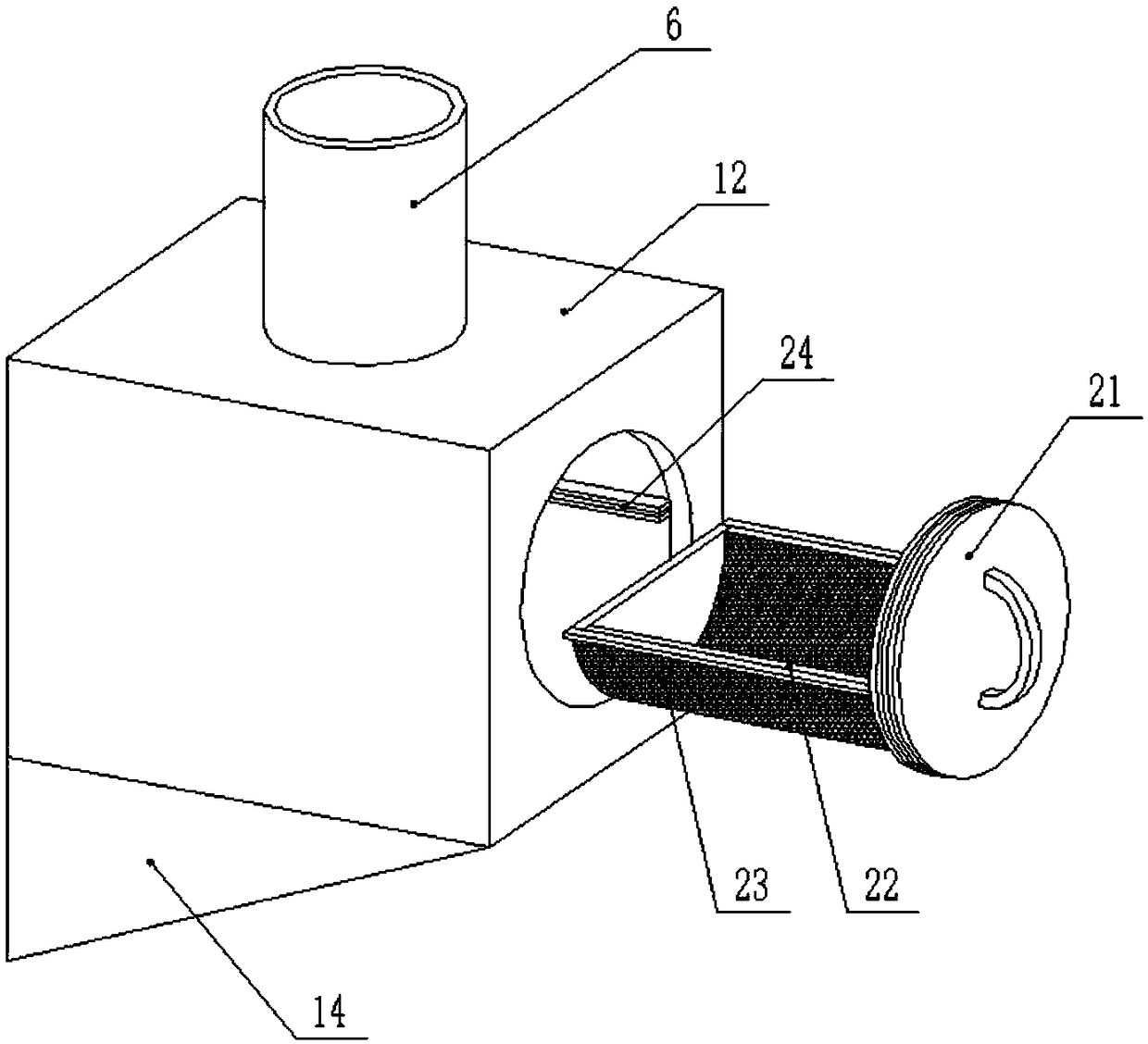 Spiral impurity-removal sewage treatment device