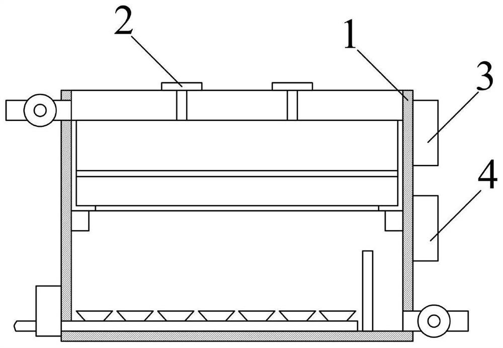 Sewage treatment device with particle intercepting function