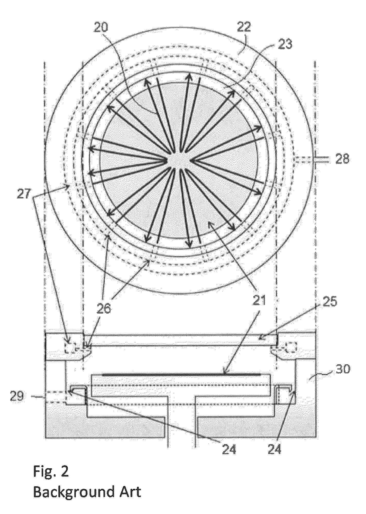 Method for supplying gas with flow rate gradient over substrate