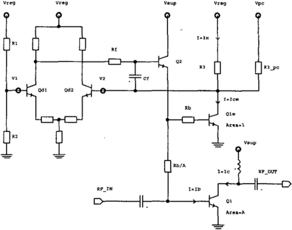 Temperature compensating circuit of power amplifier
