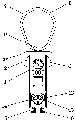 Detecting and measuring device for detecting electric leakage of wire optical cable