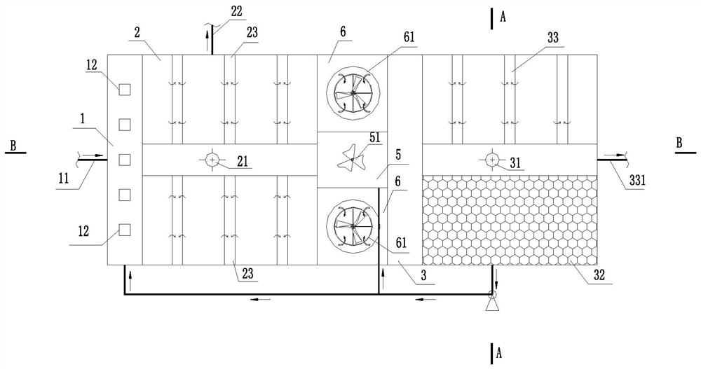 Sedimentation tank for treating high-concentration sandstone wastewater