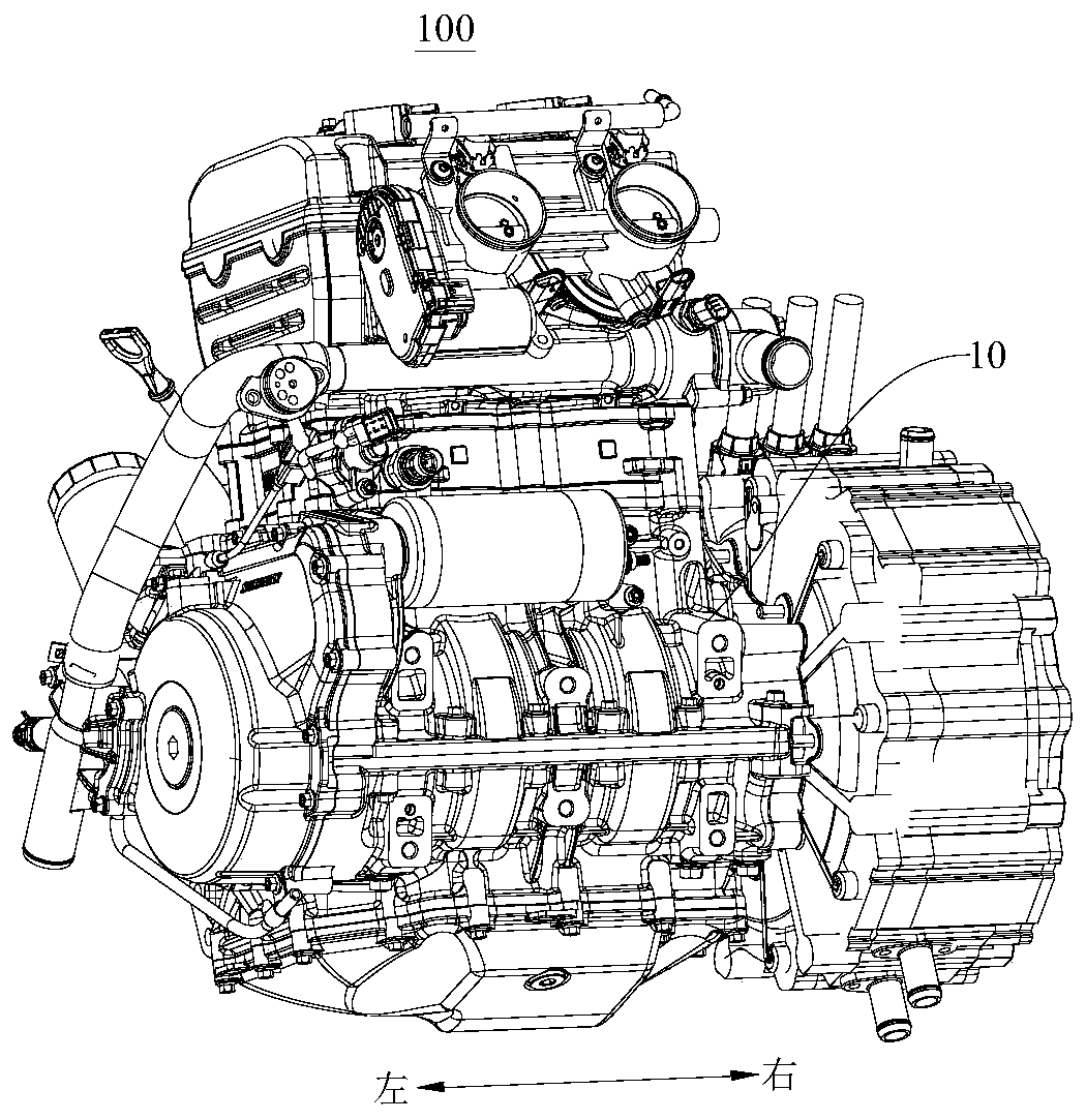 Engine and all-terrain vehicle