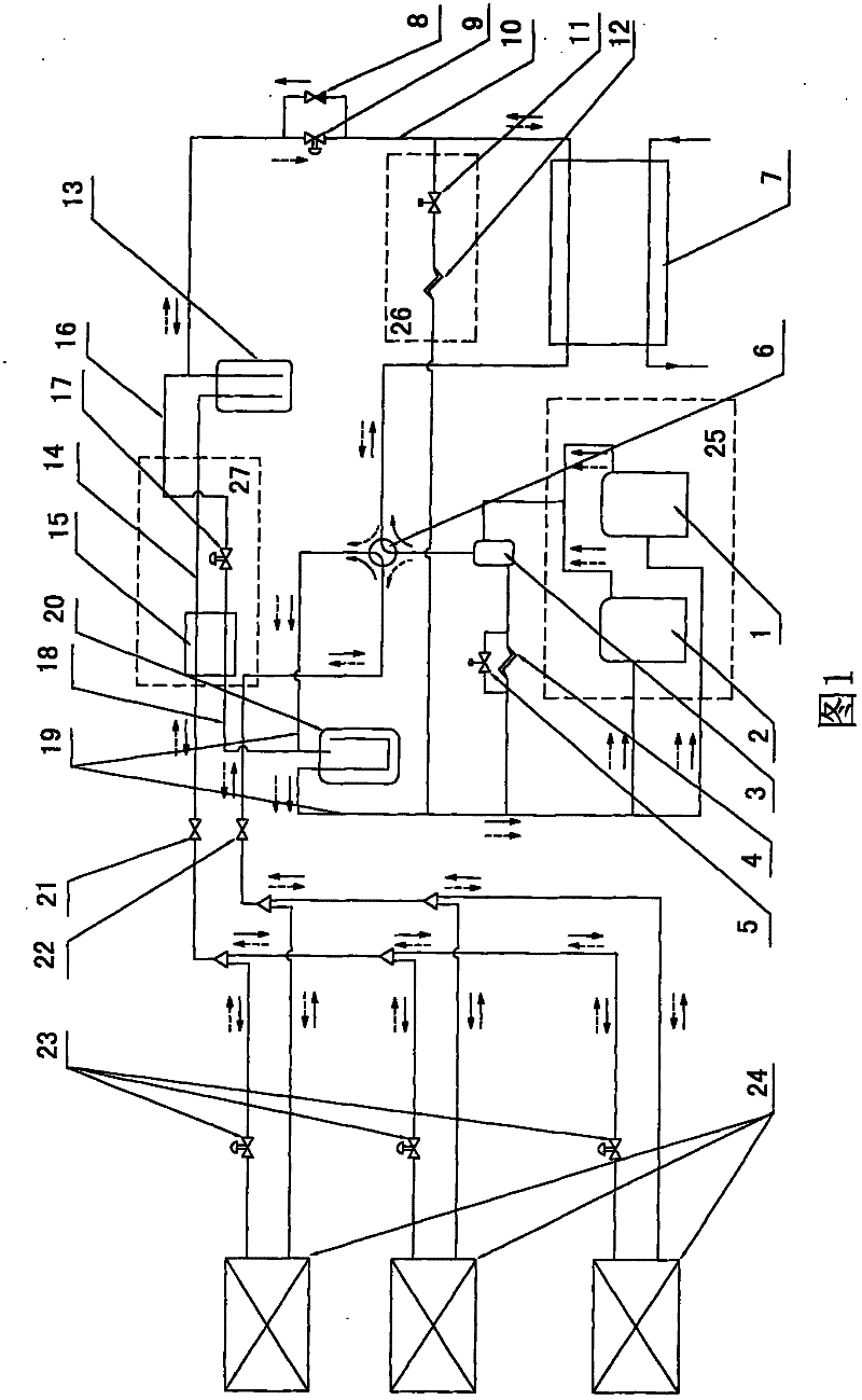 Water cooling heat pump type multiple air-conditioning unit