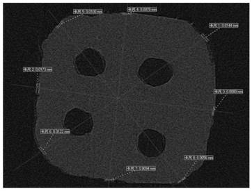 Nondestructive testing method for thickness of coating layer of insensitive propellant