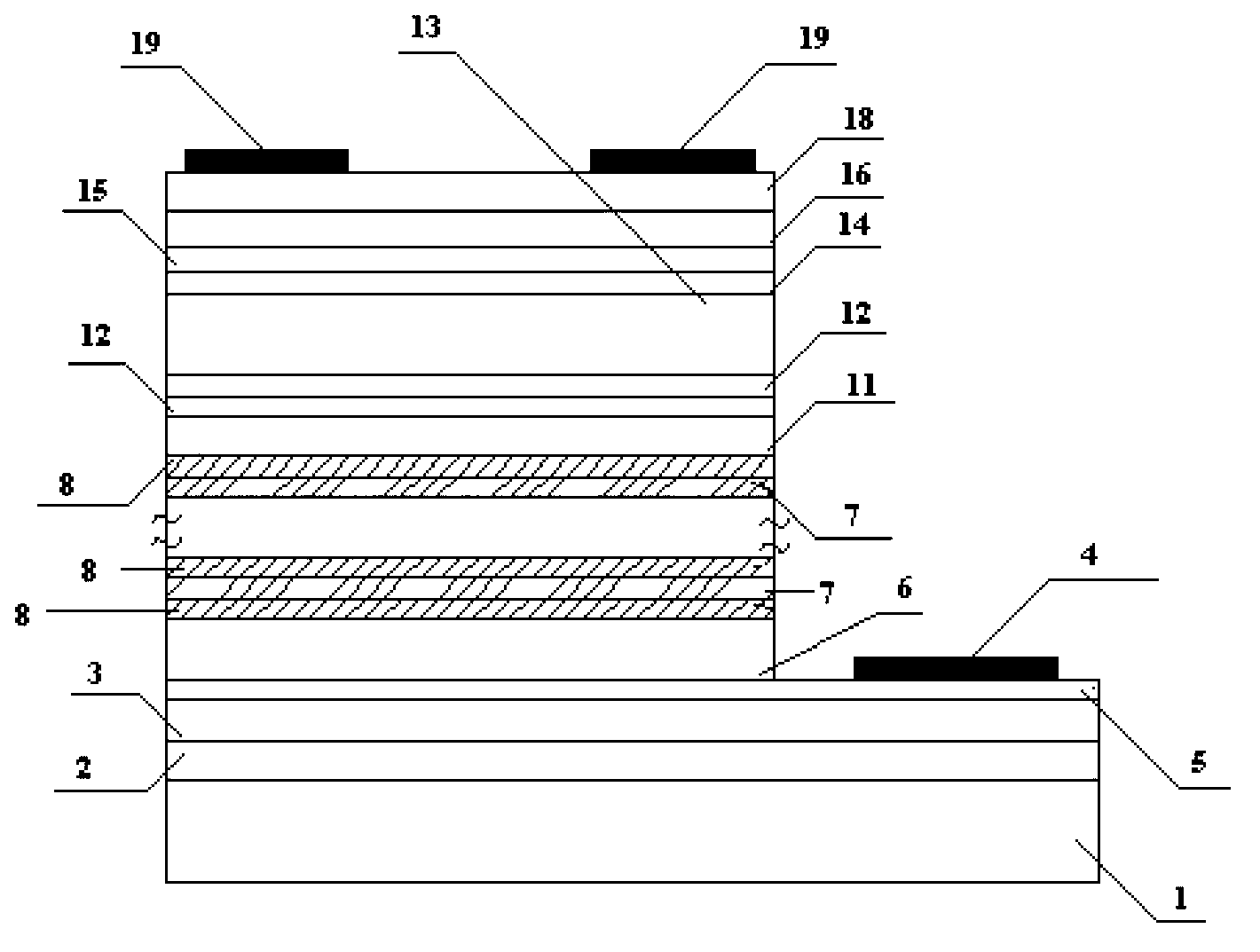 InAs avalanche photodiode and method for manufacturing same