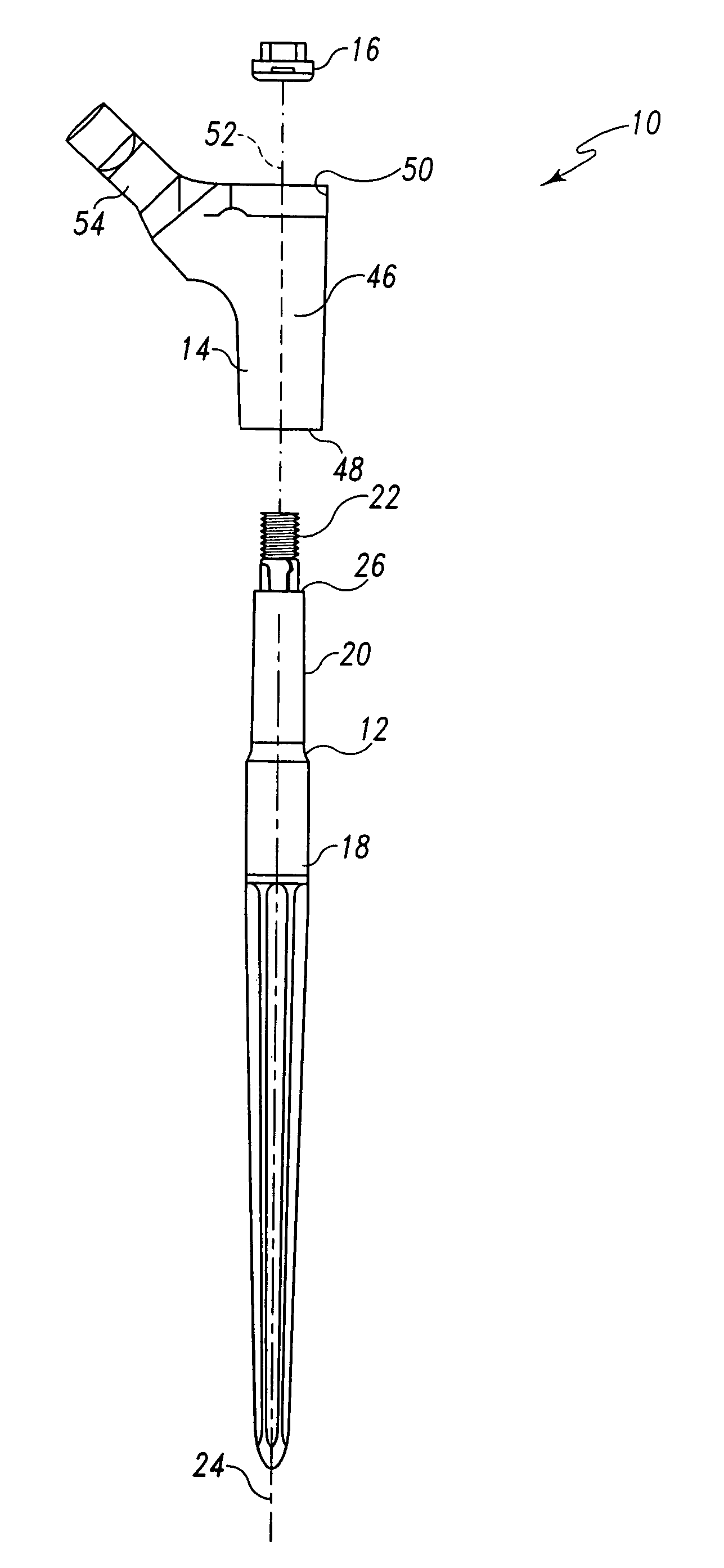 Modular prosthesis and locking nut therefor