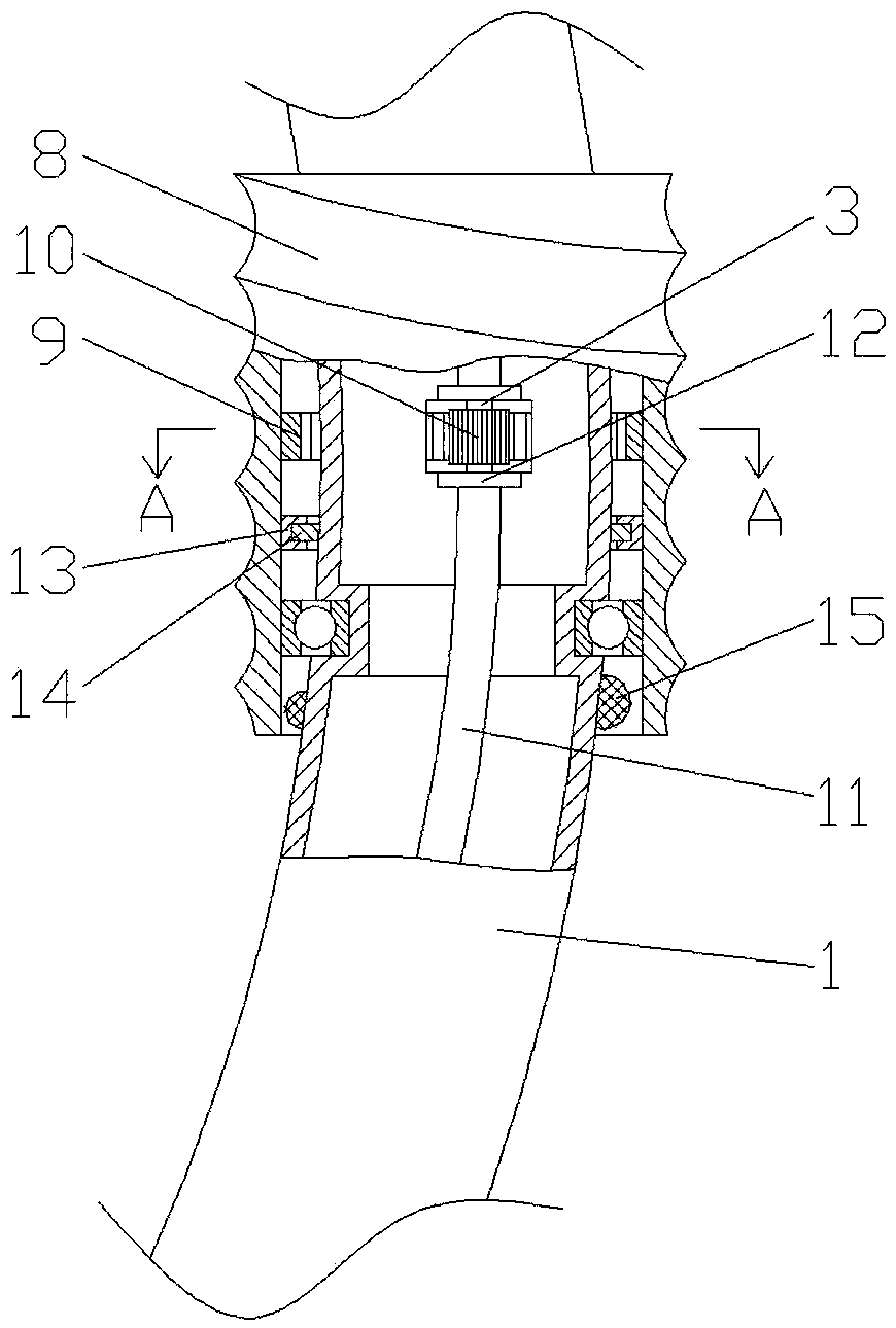 A spiral blasting deicing device for transmission lines