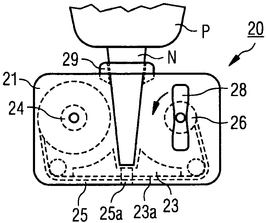 Applicator head, hand-held application unit, application device and method for producing solar thermal or photovoltaic module