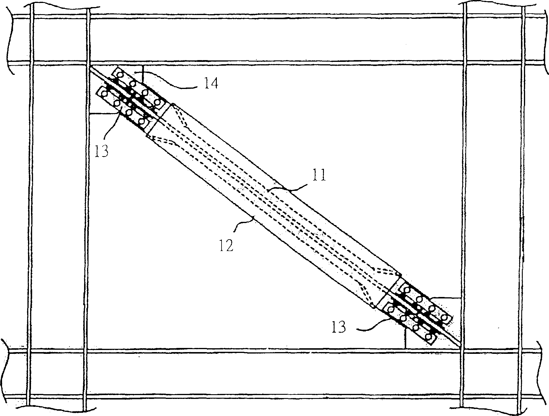 Shock-proof bundled energy clearing slope support