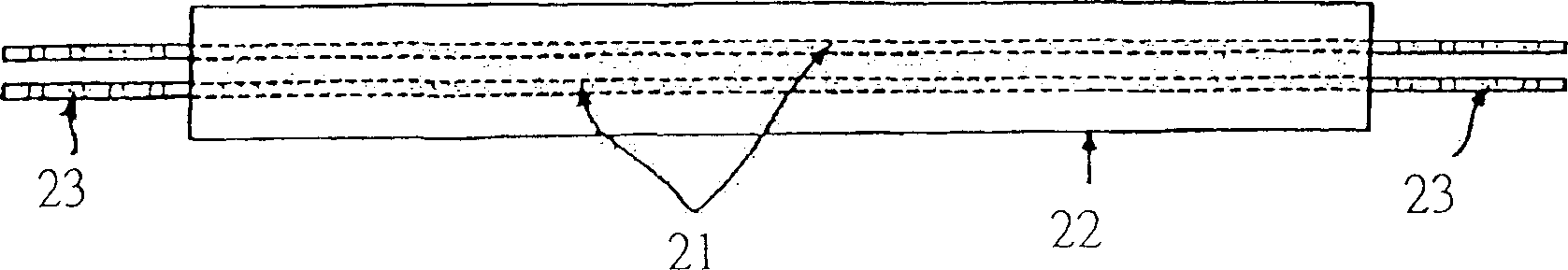 Shock-proof bundled energy clearing slope support