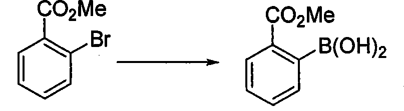Method for preparing phenylboronic acid-2-methyl formate
