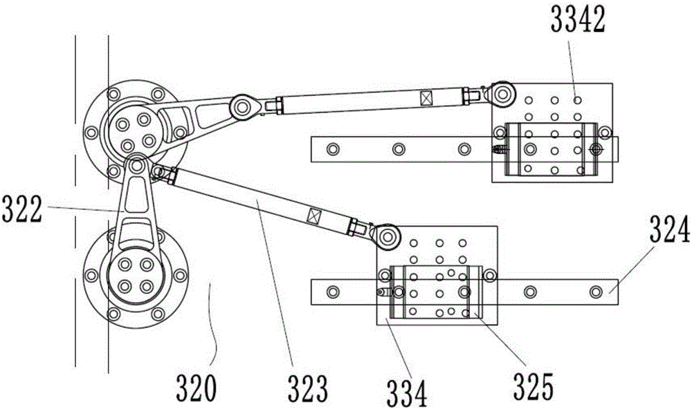 Longitudinal distance varying device on operation side