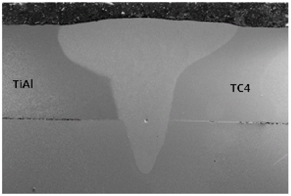 A tial/tc4 electron beam melting and brazing method with an alloy intermediate layer added