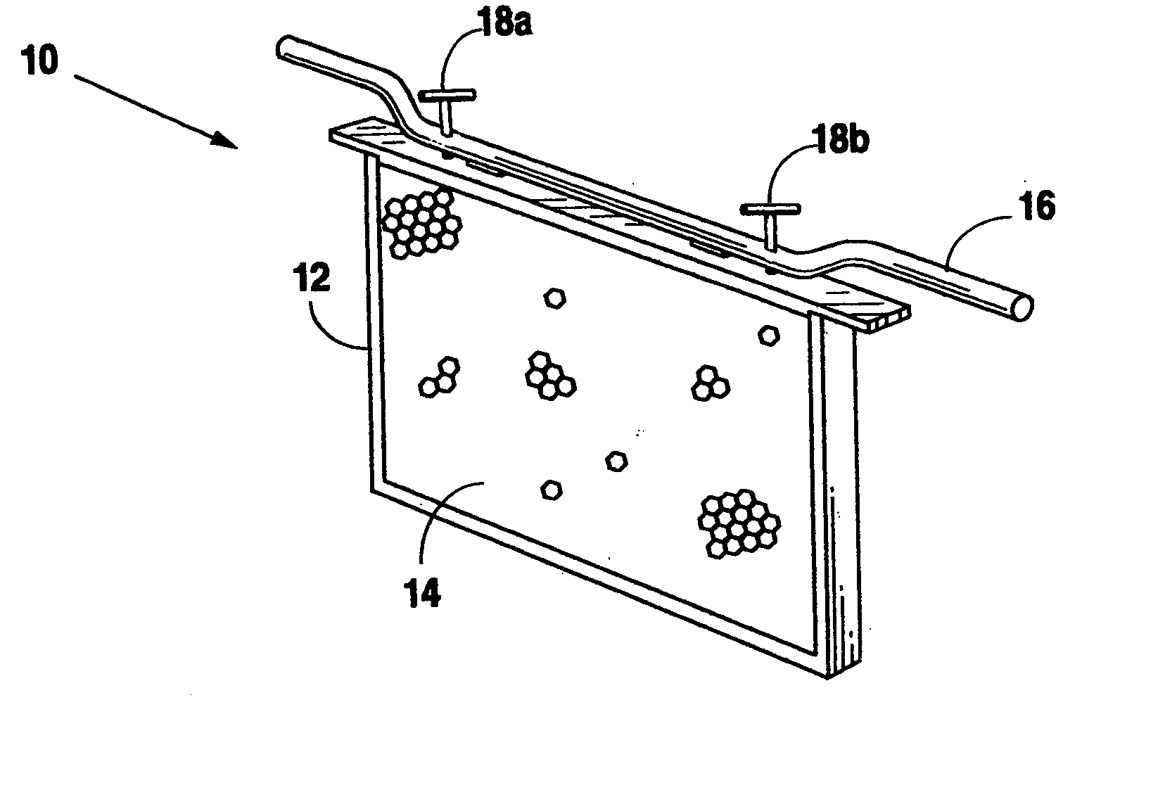 Method and apparatus for the removal and handling of honey frames from beehive boxes