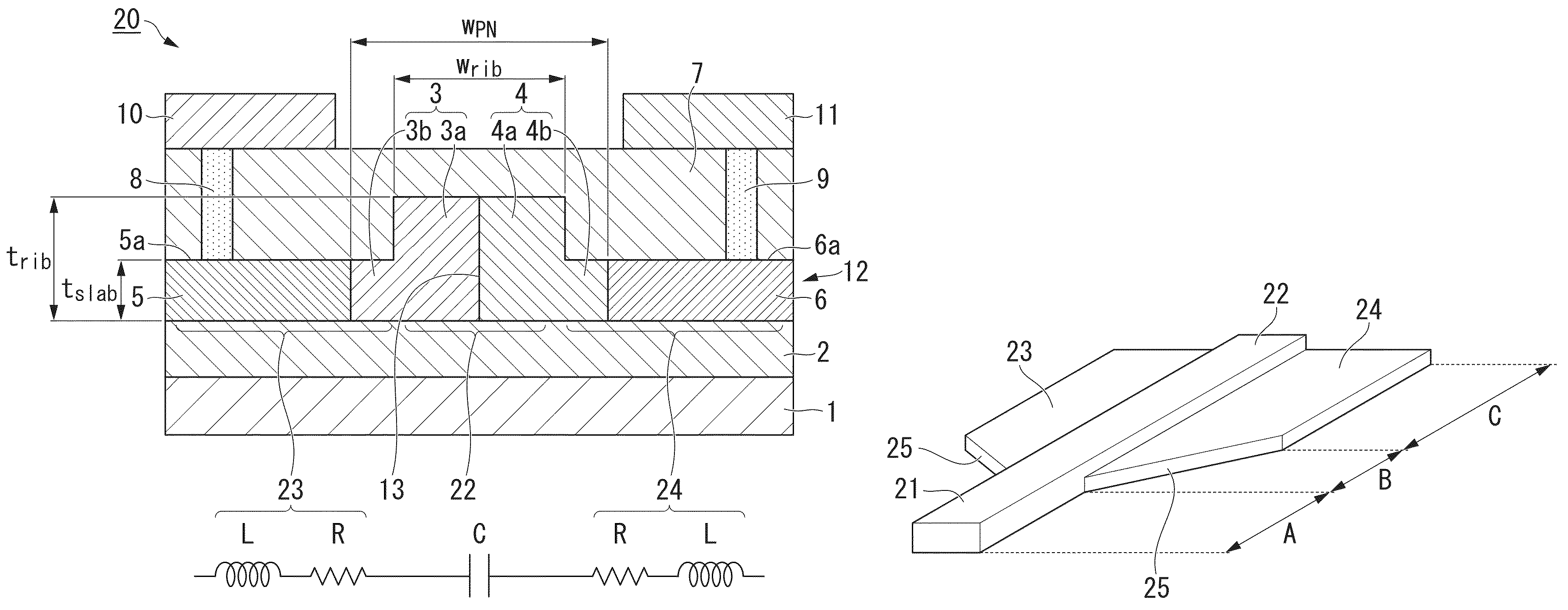 Optical waveguide element and optical modulator