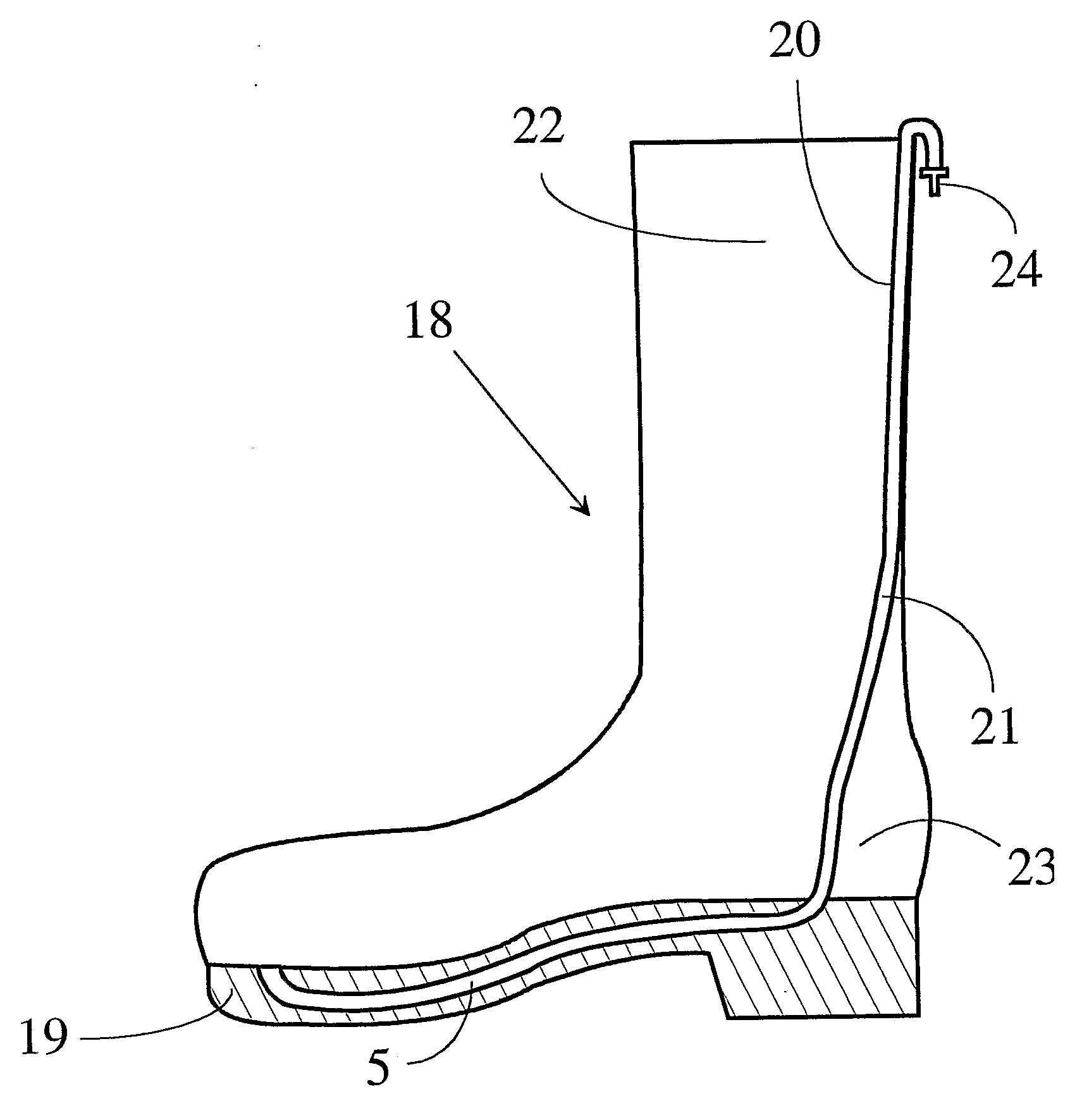 Ventilated Shoe or Insole