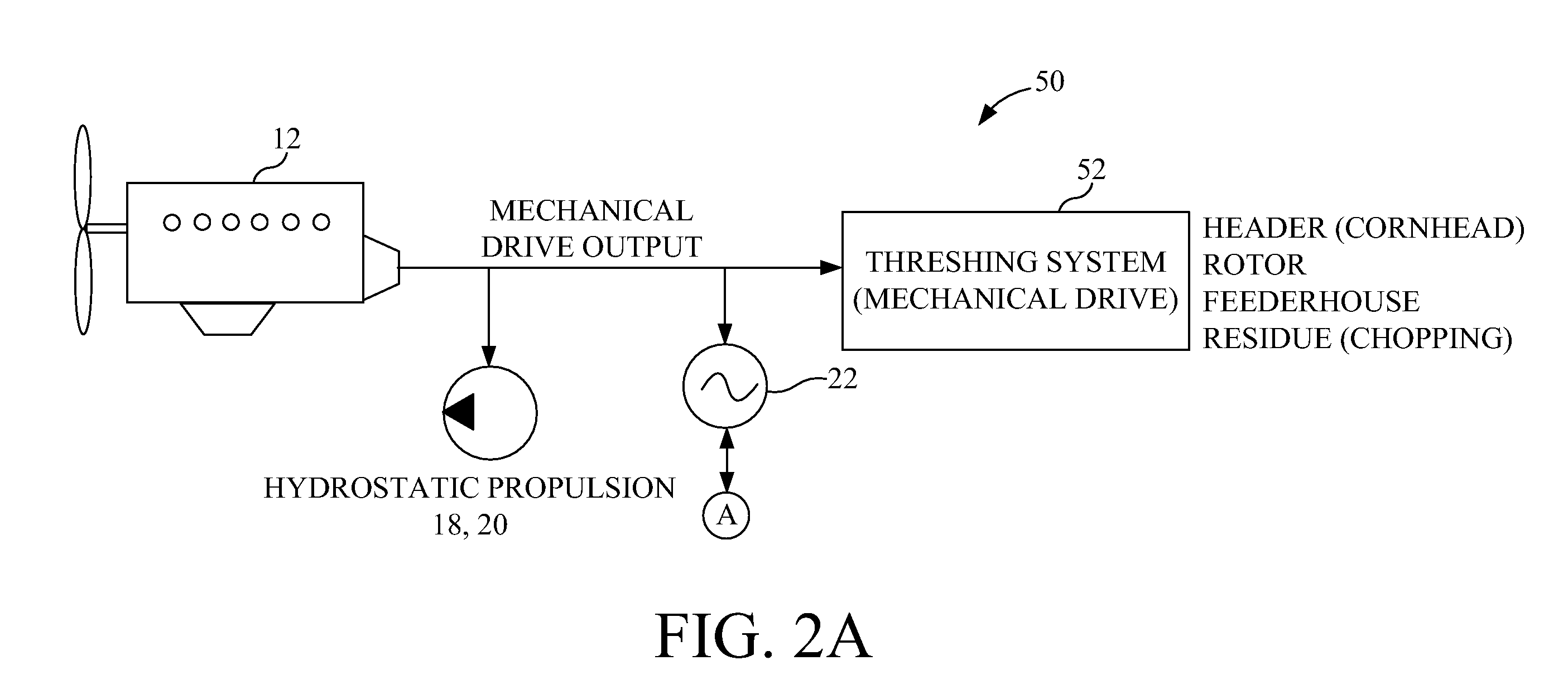 Vehicle with electric hybrid powering of external loads and engine-off capability