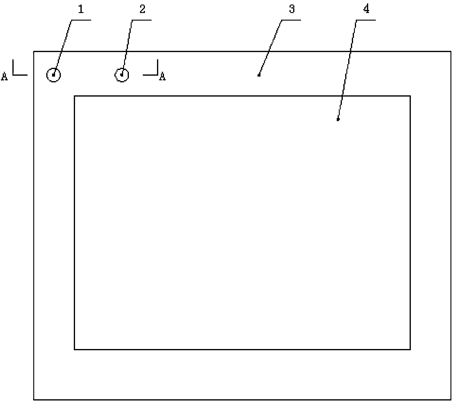 Identification structure in exposure process of high-density interconnection circuit board