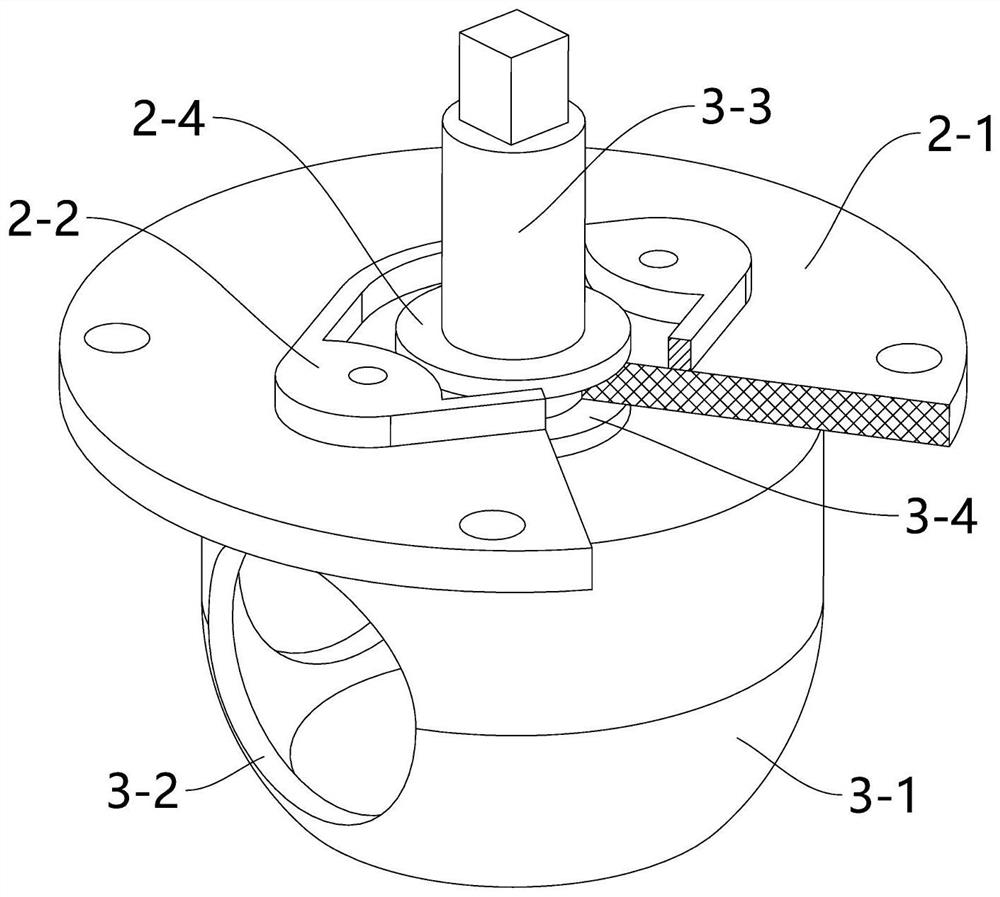 Three-way sealing ball valve