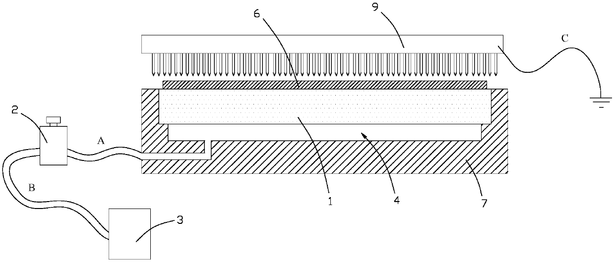 Device and method for removing film from green ceramic sheet