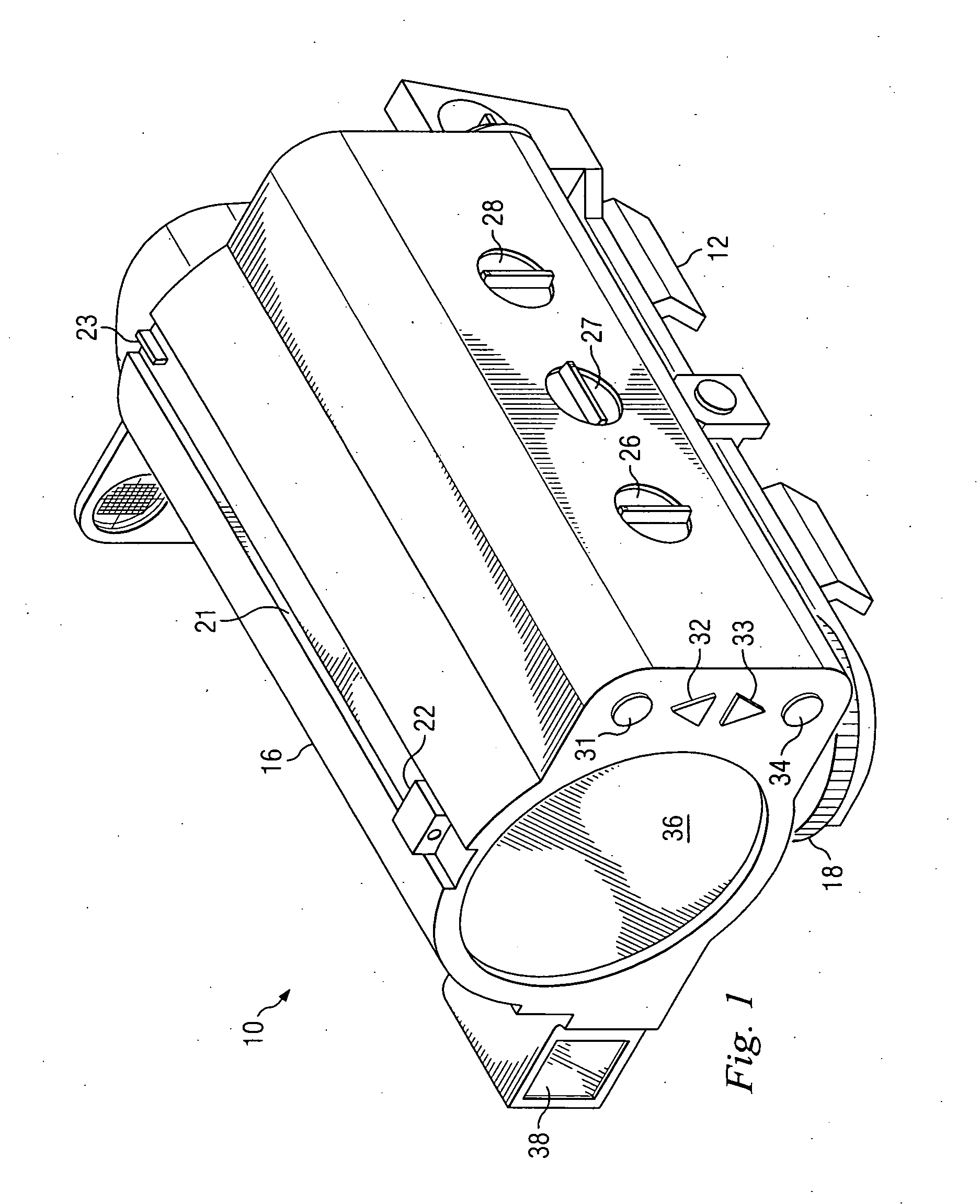 Device with multiple sights for respective different munitions