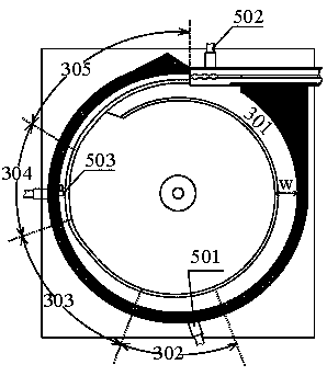 A metal parts sorting and sorting device