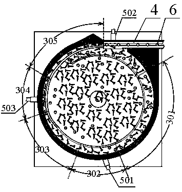 A metal parts sorting and sorting device