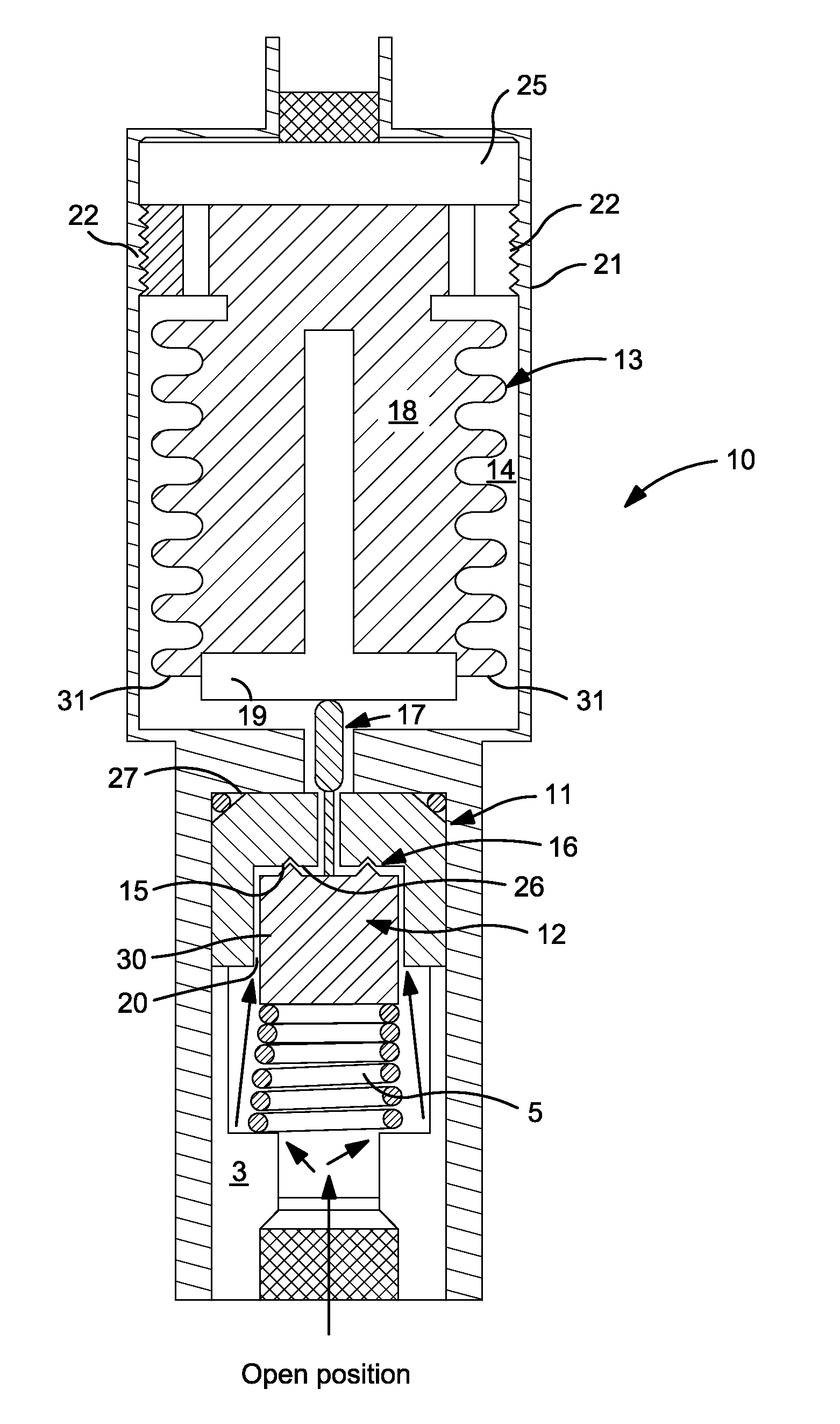 Modified vacuum actuated valve assembly and sealing mechanism for improved flow stability for fluids sub-atmospherically dispensed from storage and delivery systems