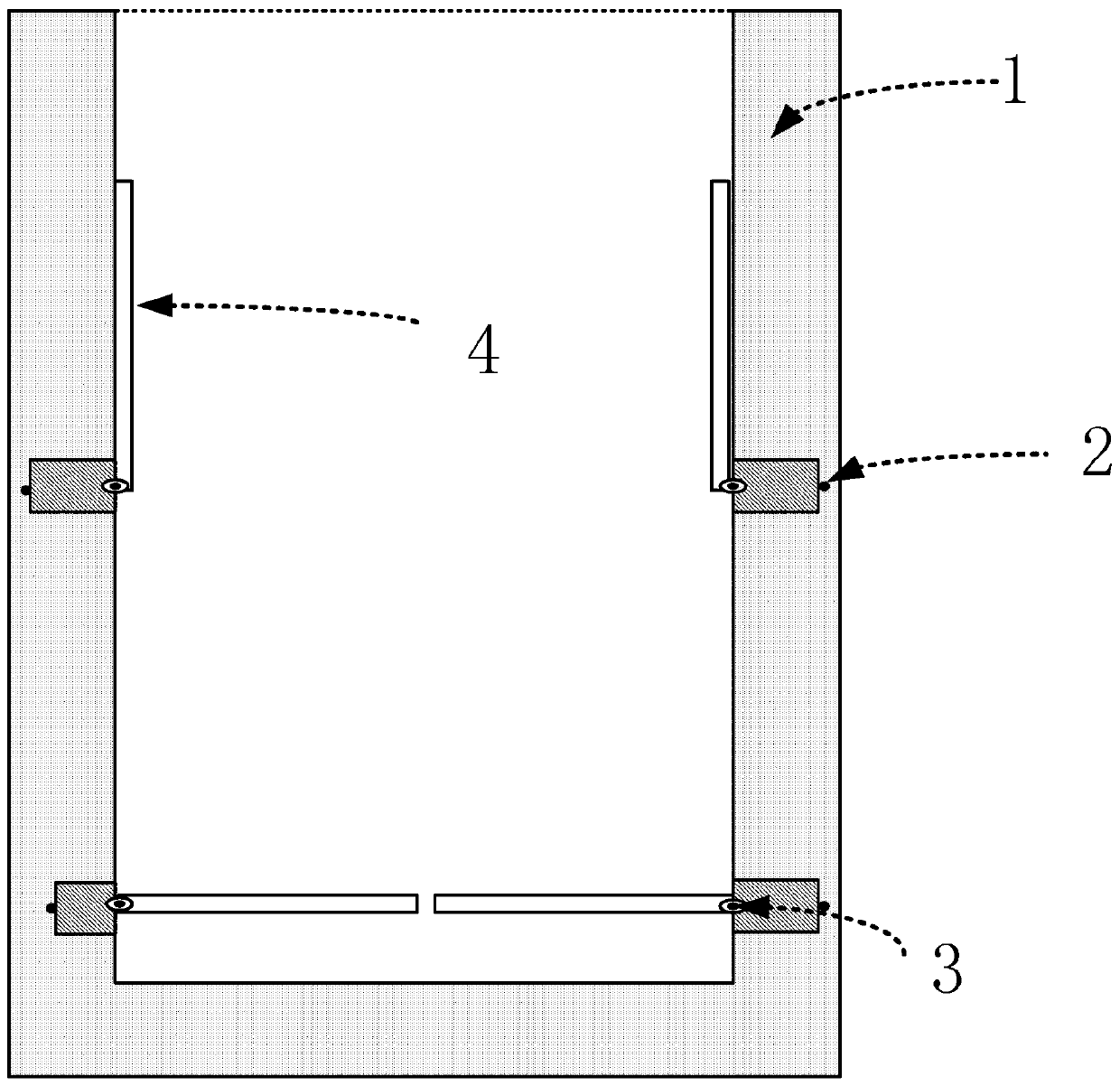 Layered unit storage device based on two-phase magnetic switches